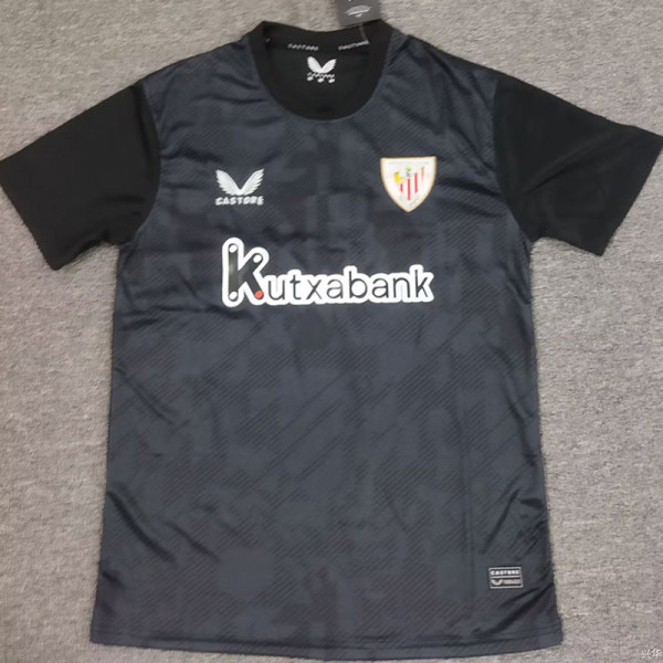 25/26  Bilbao Goalkeeper Black Fans Soccer Jersey