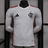 24/25 Flamengo Away  Long Sleeve Player Version Soccer Jersey