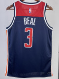 22/23 Wizards BEAL #3 Royal Blue Top Quality Hot Pressing NBA Jersey (Trapeze Edition)
