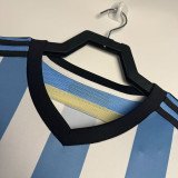 2014 Argentina Home Retro Soccer Jersey