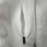 2024 New NK White Windbreaker(背上带黑字、连帽）