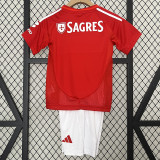 24/25  Benfica Home  Kids Soccer Jersey