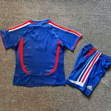 2006 France Away Kids Retro Soccer Jersey
