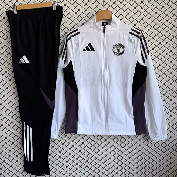 26/27 Man Utd White Windbreaker Tracksuit