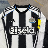 25/26 Newcastle Home  Long Sleeve   Soccer Jersey