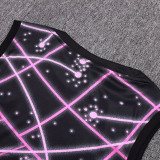 25/ 26 PSG Black network Kids Tank top and shorts suit童装