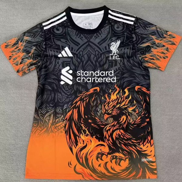 25/26 LIV Orange Eagle's head  Fans Training Shirtsa橙色鹰