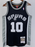 1993/1994 SA Spurs RODMAN #10 Black Retro Top Quality Hot Pressing NBA Jersey