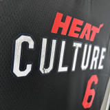 23/24 HEAT JAMES #6 Black City Edition Top Quality Hot Pressing NBA Jersey (V领）