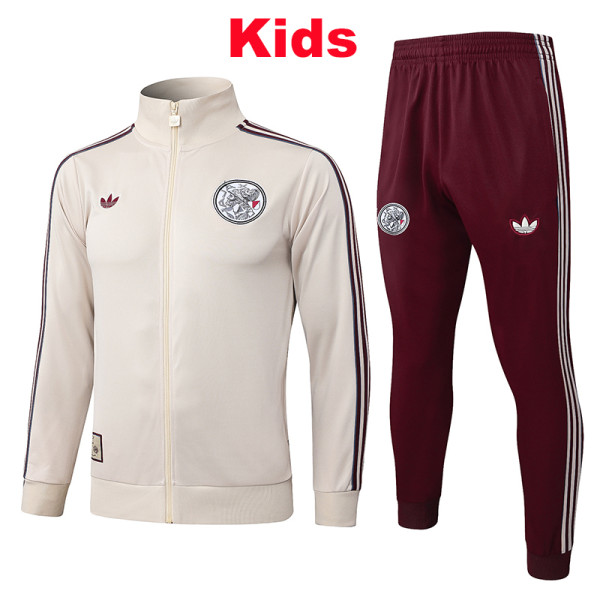25/26 Ajax Yellow Kids Jacket Tracksuit#E25163童装