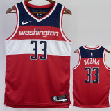 22/23 Wizards KUZMA #33 Red Top Quality Hot Pressing NBA Jersey