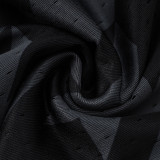 25/26 New Jordan Casual NBA Edition Thousand Bird Grid Black shorts#C2443