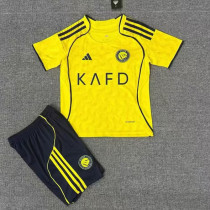 25/26  AL-Nassr Home Kids Soccer Jersey