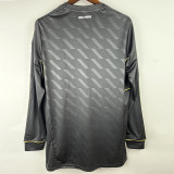 2011/2012 RMA Away Black Long Sleeve Retro Soccer Jersey (长袖) (钢印)