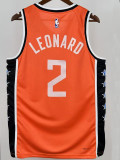 25/26 Clippers LEONARD# 2 Orange City Edition Top Quality Hot Pressing NBA Jersey
