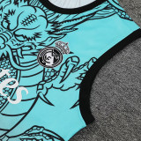 24/25 RMA  Light B lue and Red Dragon Edition Tank top and shorts suit