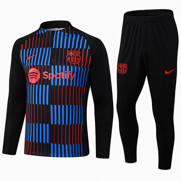 24/25 BAR Red & Blue  Half Pull Tracksuit  (半拉链)