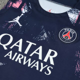24/25 PSG Royal Blue Graffiti Tank top and shorts suit