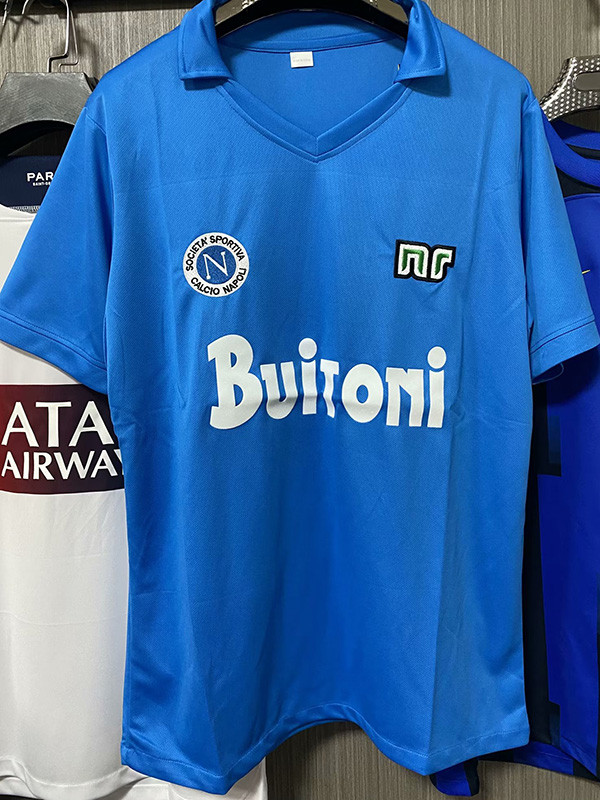 1986/1987 Napoli Home Blue Retro Soccer Jersey