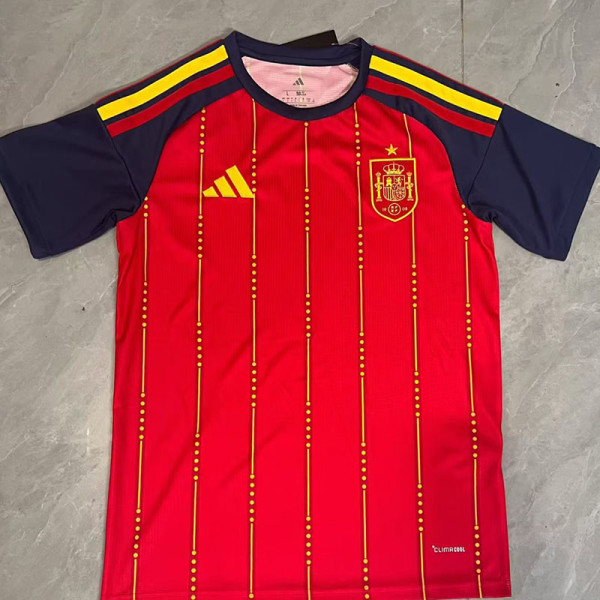 26/27 Spain Home Fans Soccer Jersey