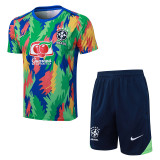 26/27 Brazil Camouflage Green Training Short Suit#D25267