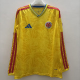 26/27 Colombia Home Long Sleeve  Soccer Jersey