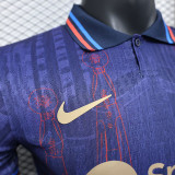 25 /26 BAR Purple Special Edition Player Version Soccer Jersey(胸前字spotify）