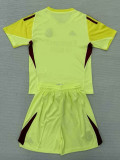 25/26 RMA Goalkeeper Yellow Kids Soccer Jersey