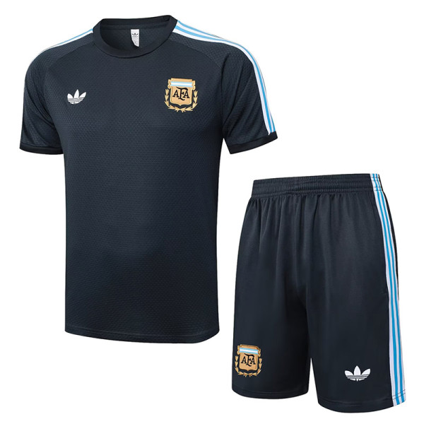 25/26  Argentina Grey Training Short Suit#D2559