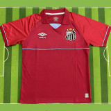 25/26 Santos FC Goalkeeper Red Fans Soccer Jersey