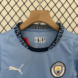 24/25 Man City Home Kids Soccer Jersey