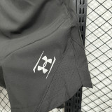 2025 A247 Black Casual Double layer shorts# 双层