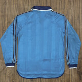 1999/2000 RMA Blue Retro Long Sleeve Soccer Jersey