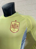 2024 Spain Away  Long Sleeve Player Version Soccer Jersey(长袖)