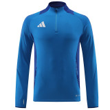 24/25 AD  Blue Color Half Zipper Sportswear # 801蓝彩(半拉链)