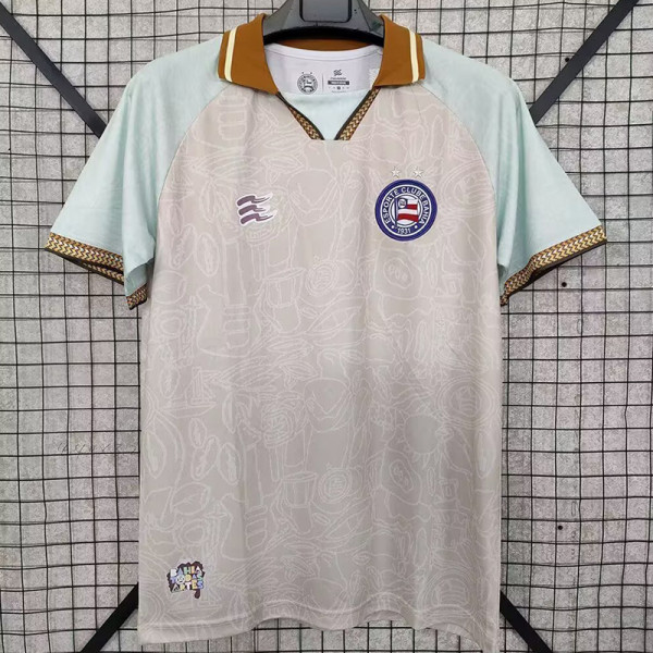25/26 BaHia Grey Special EditionFans Soccer Jersey