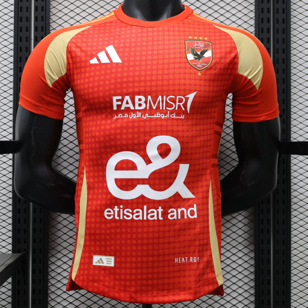 24/25 Ahli Home Player Versions Soccer Jersey