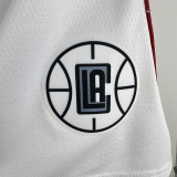 Clippers White Latin Top NBA Pants