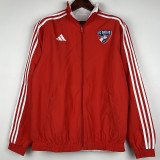 23/24 Dallas Red & White Double Sided Windbreaker (双面风衣)