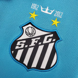 2012/2013 Santos FC Blue Retro Soccer Jersey