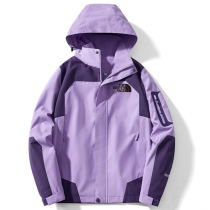 25/26 New THE NORTH FACE Light Purple Hooded Waterproof assault suit