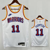 24/25 WARRIORS THOMPSON # 11 White Retro Top Quality Hot Pressing NBA Jersey