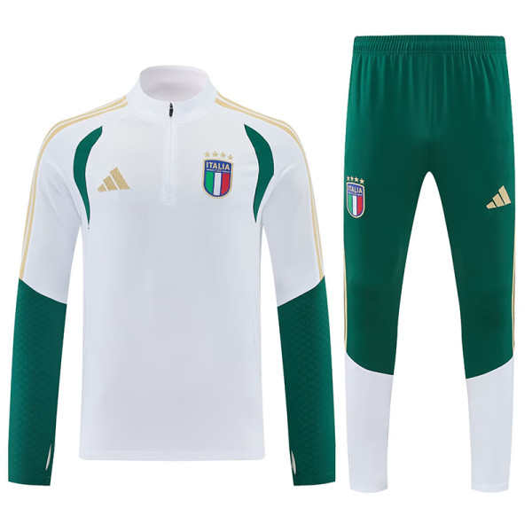 26/27 Italy White Half Pull Tracksuit (半拉链)