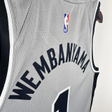 20/21 Sa Spurs WENBAN YAMA #1 Grey Flying Man Edition Top Quality Hot Pressing NBA Jersey(飞人）