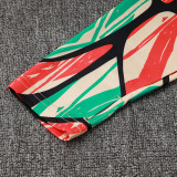 24/25 ARS Red Green Inkjet Kids Half Pull Tracksuit # E970 (童装、半拉链)