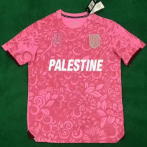 24/25 Palestino Deportivo Pink (English version) Fans Soccer Jersey(英文版）