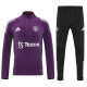 25/26 Man Utd Purple Half Pull Tracksuit胸前广告  (半拉链)