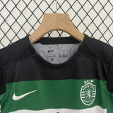 24/25 Sporting Lisbon Home Kids Soccer Jersey