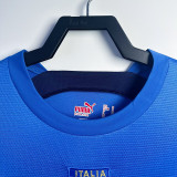 2006 Italy Home Long Sleeve Retro Soccer Jersey