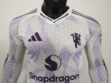 25/26 Man Utd Away Player Version  Long Soccer Jersey